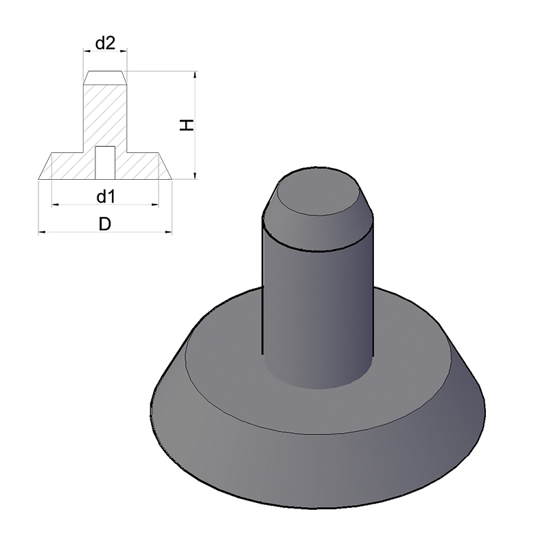 Magnete di inserimento in cemento